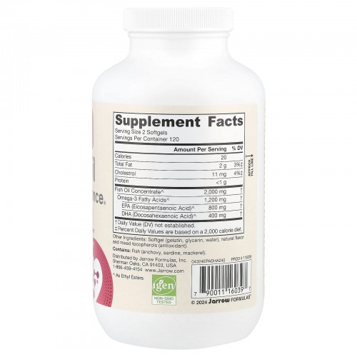 Jarrow Formulas, EPA-DHA Balance, 240 мягких таблеток Jarrow Formulas, EPA-DHA Balance, 240 мягких таблеток